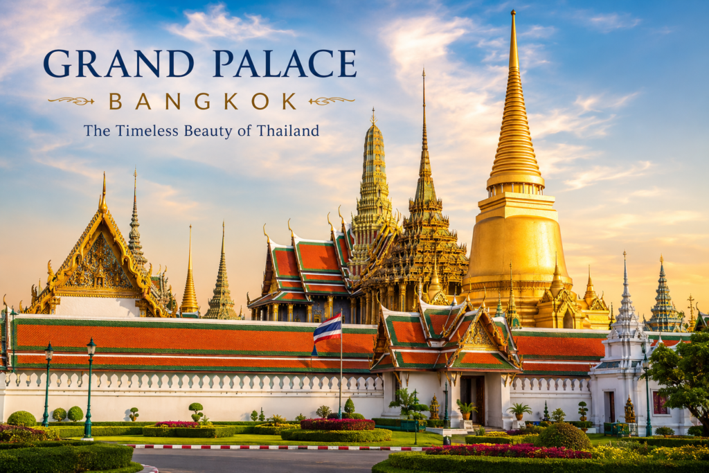 Grand Palace Bangkok – iconic Thai royal palace with ornate temples and golden architecture